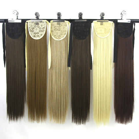 Synthetic High-Temperature Long Straight Ponytail