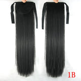 Synthetic High-Temperature Long Straight Ponytail