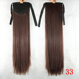 Synthetic High-Temperature Long Straight Ponytail