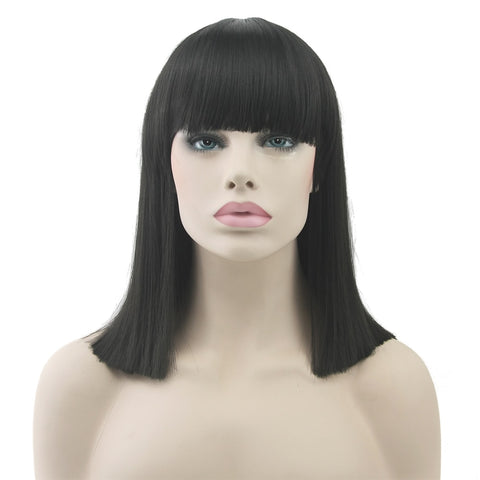 Short Straight Heat Resistant High-Temperature Synthetic Wigs