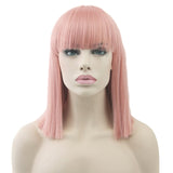 Short Straight Heat Resistant High-Temperature Synthetic Wigs