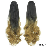 Long Curly Ombre Ponytail Synthetic Hair