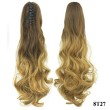 Long Curly Ombre Ponytail Synthetic Hair
