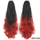 Long Curly Ombre Ponytail Synthetic Hair