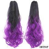 Long Curly Ombre Ponytail Synthetic Hair