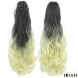 Long Curly Ombre Ponytail Synthetic Hair
