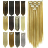 Long Straight High-Temperature Synthetic Hairpiece