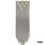 Long Straight High-Temperature Synthetic Hairpiece
