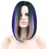 Black To Green Ombre Hair Synthetic Hair Bob Wig
