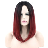 Black To Green Ombre Hair Synthetic Hair Bob Wig