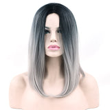 Black To Green Ombre Hair Synthetic Hair Bob Wig