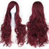 Long Curly Hair Orange Brown Wigs