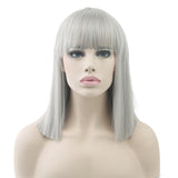 Short Straight Heat Resistant Synthetic Hair Wigs