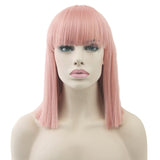 Short Straight Heat Resistant Synthetic Hair Wigs