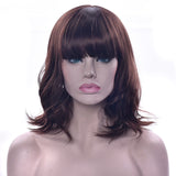 Short Curly Synthetic Hair Pink Wigs