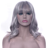 Short Curly Synthetic Hair Pink Wigs