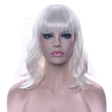 Short Curly Synthetic Hair Pink Wigs
