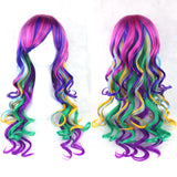 Red Black Hair Long Straight Wigs