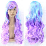 Red Black Hair Long Straight Wigs