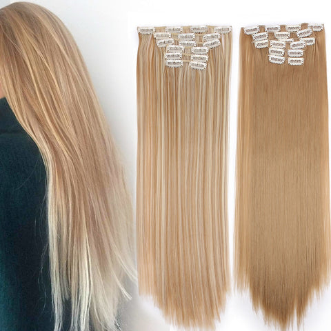 Long Straight Synthetic Hair Extensions