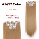 Long Straight Synthetic Hair Extensions
