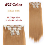 Long Straight Synthetic Hair Extensions