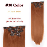 Long Straight Synthetic Hair Extensions