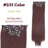 Long Straight Synthetic Hair Extensions