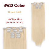 Long Straight Synthetic Hair Extensions