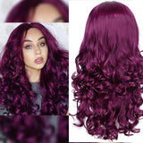 Long Purple Lace Wig