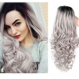 Long Purple Lace Wig