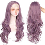 Long Purple Lace Wig