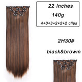 Long Blond Straight Synthetic Hair Extensions has