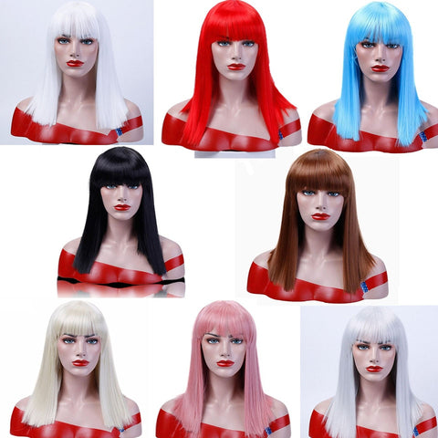 Heat resistant and synthetic wigs