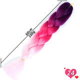 Ombre Synthetic Heat Resistant Braiding Hair