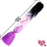 Ombre Synthetic Heat Resistant Braiding Hair