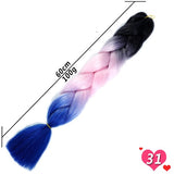 Ombre Synthetic Heat Resistant Braiding Hair