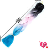 Ombre Synthetic Heat Resistant Braiding Hair