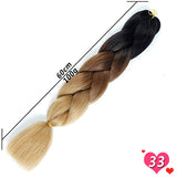 Ombre Synthetic Heat Resistant Braiding Hair