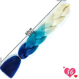 Ombre Synthetic Heat Resistant Braiding Hair