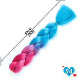 Ombre Synthetic Heat Resistant Braiding Hair
