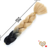 Ombre Synthetic Heat Resistant Braiding Hair