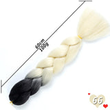 Ombre Synthetic Heat Resistant Braiding Hair