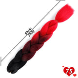 Ombre Synthetic Heat Resistant Braiding Hair