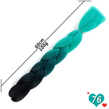 Ombre Synthetic Heat Resistant Braiding Hair