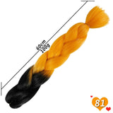 Ombre Synthetic Heat Resistant Braiding Hair