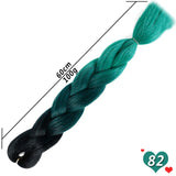 Ombre Synthetic Heat Resistant Braiding Hair