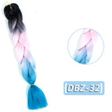Ombre Synthetic Heat Resistant Braiding Hair