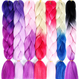 Ombre Synthetic Heat Resistant Braiding Hair