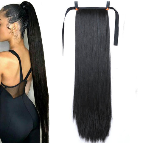 85cm Long Straight In Tail Hair Ponytail